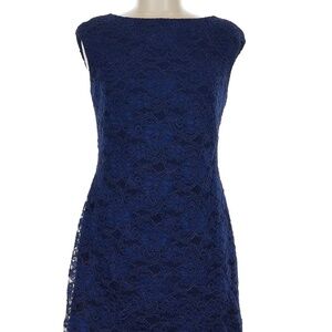 Ralph Lauren Navy Lace Mid length dress
